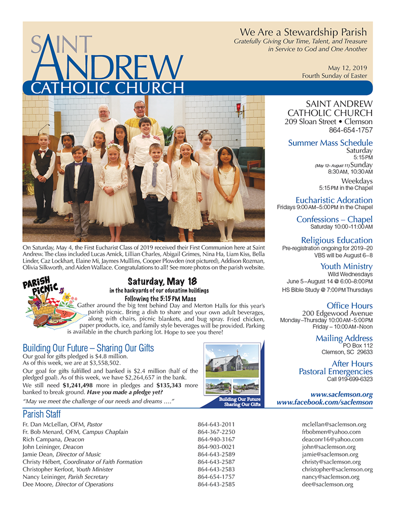 Bulletin Link Saint Andrew Catholic Church